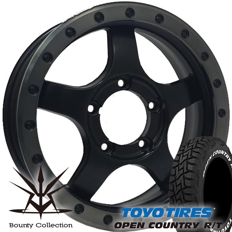 BDX05 JB64 JB23 ジムニー専用 トーヨー オープンカントリー R/T 185/85R16 タイヤホイールセット 16インチ ホワイトレター拍卖