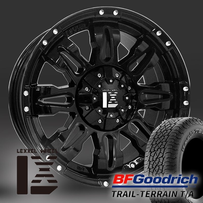 プラド ハイラックス FJ H3 パジェロ 17インチ LEXXEL Balano バレーノ BF グッドリッチ T/A 265/70R17 285/70R17 265/65R17拍卖