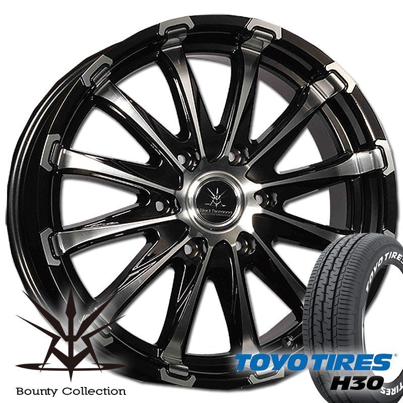 Bounty Collection BD12!!200系ハイエース TOYO H30 215/60R17 17インチ 新品タイヤホイールセット拍卖