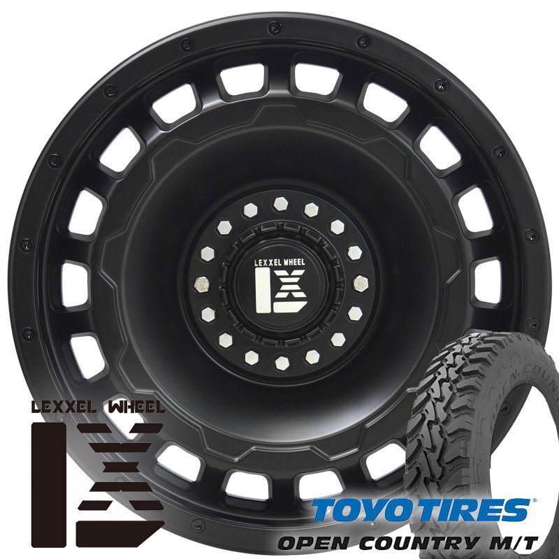 プラド ハイラックス サーフ FJ H3 LEXXEL SwaGGer トーヨー オープンカントリー MT 265/70R17 265/65R17 タイヤホイール17インチ拍卖