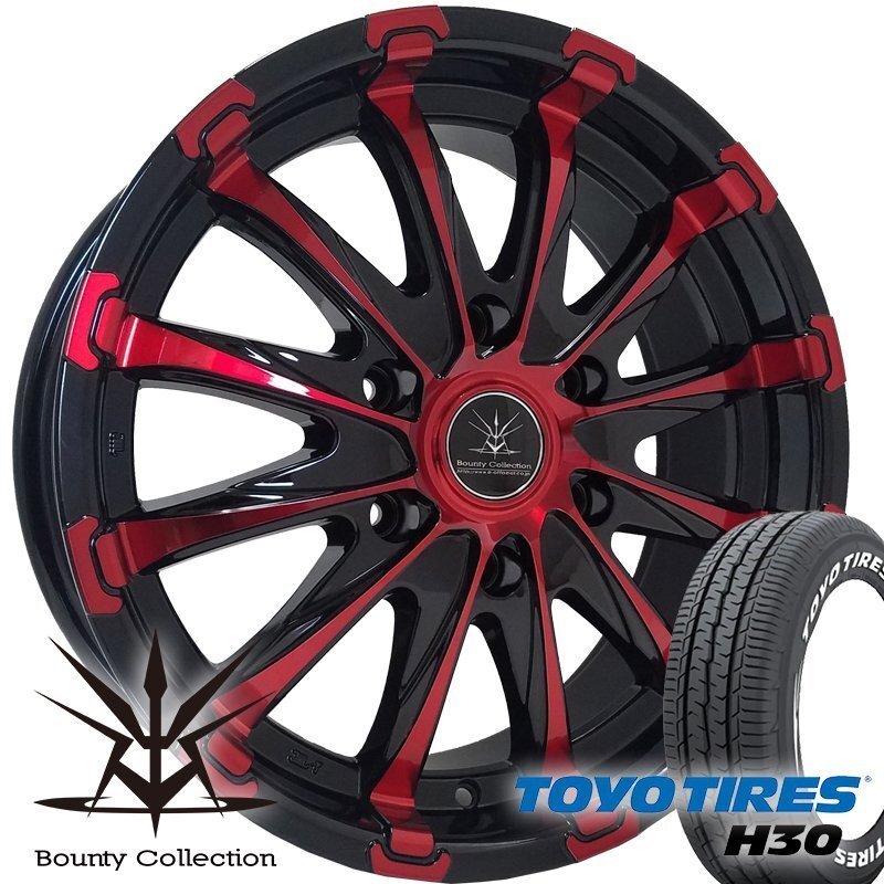 Bounty Collection BD12!!200系ハイエース TOYO H30 225/50R18 18インチ 新品タイヤホイールセット拍卖
