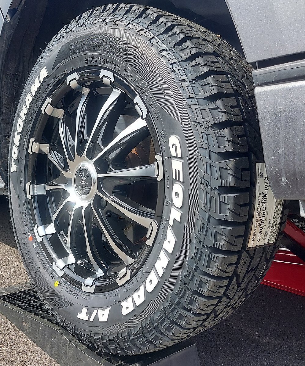 Bouny Collection BD12 ハイエース200系 レジアスエース 車検対応 16インチ ヨコハマ ジオランダー AT 215/65R16 C ホワイトレター拍卖