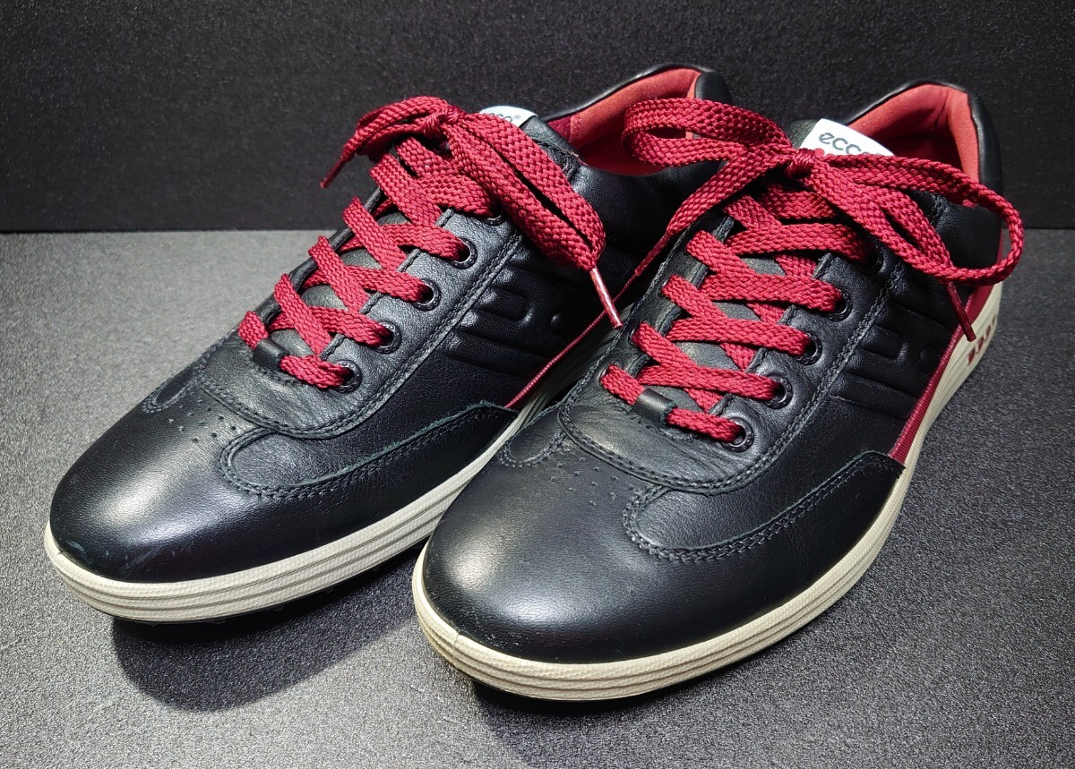 【丸洗い済/EU44/28cm程】ECCO-エコー/ GOLF STREET EVO ONE/カラー バーチ×バーントオクレ/ウォーキング.ゴルフシューズ/デンマーク拍卖