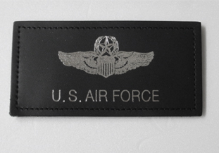 US AIR FORCE本革ネームタグ革パッチ1アメリカ空軍ワッペンUSAFミリタリーMA-1CWU-45Pエアフォース米軍フライトジャケット用レザーパッチA2拍卖