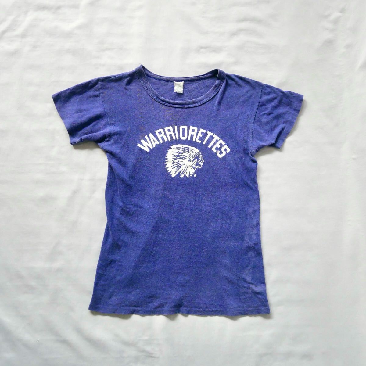 60s-70s vintage indianhead purplenavy Tshirt ヴィンテージ インディアン パープル ネイビー Tシャツ 古着 ビンテージ 拍卖