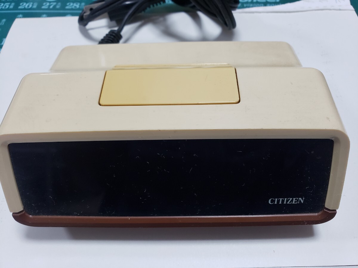 昭和レトロ CITIZEN デジタル目覚まし時計 5RD605拍卖
