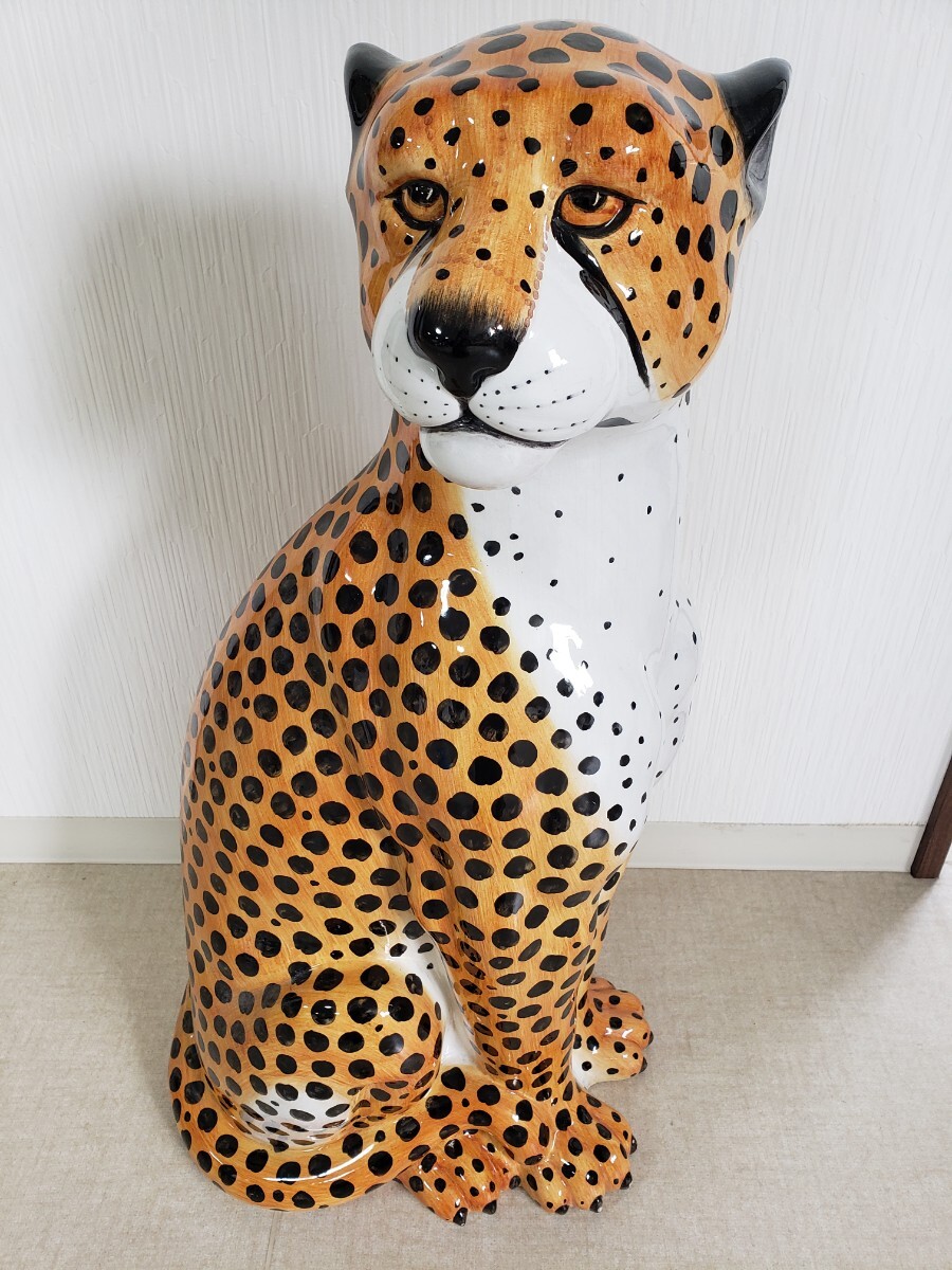 チーターの置物#動物#イタリア製#インテリア#珍品拍卖