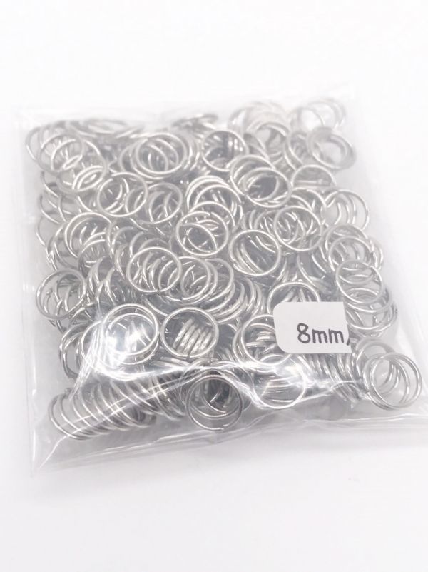 丸カン8mm シルバー 20g 約220個拍卖