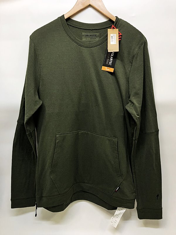 未使用品 スペシャライズド SPECIALIZED トレイルパワーグリッド長袖ジャージ Trail PowerGrid Jersey LS オークグリーン Lサイズ拍卖