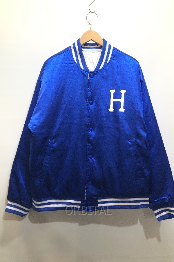 経堂) ハフ HUF リバーシブル サテン 中綿 ジャケット BACK 2 BACK REVERSIBLE JACKET サイズXL 24AW 定価2.6万拍卖