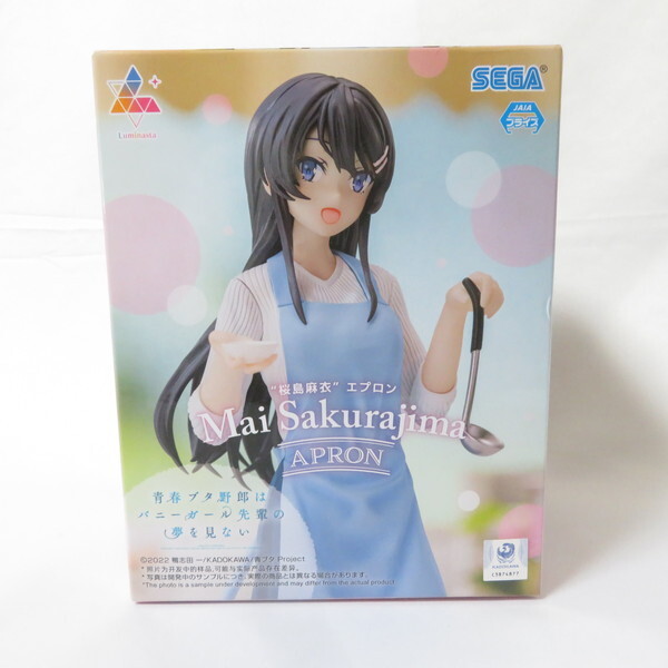 中古 未開封品 Luminasta 青春ブタ野郎はバニーガール先輩の夢を見ない 桜島麻衣 エプロン SEGA/セガ フィギュア拍卖