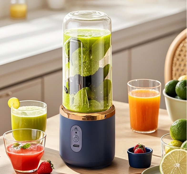 新入荷新作ミキサージューサー丸洗い可携帯ジューサーハンドミキサー小型洗いやすいUSB充電式持ち運び便利氷も砕けるブレンダー スムージー拍卖