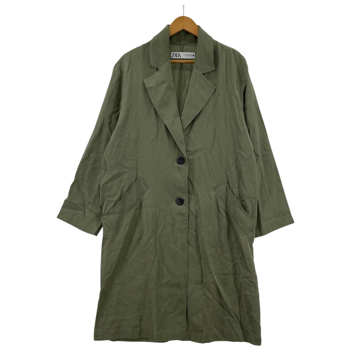 ZARA ザラ チェスター ロング コート sizeEUR XS/オリーブ拍卖