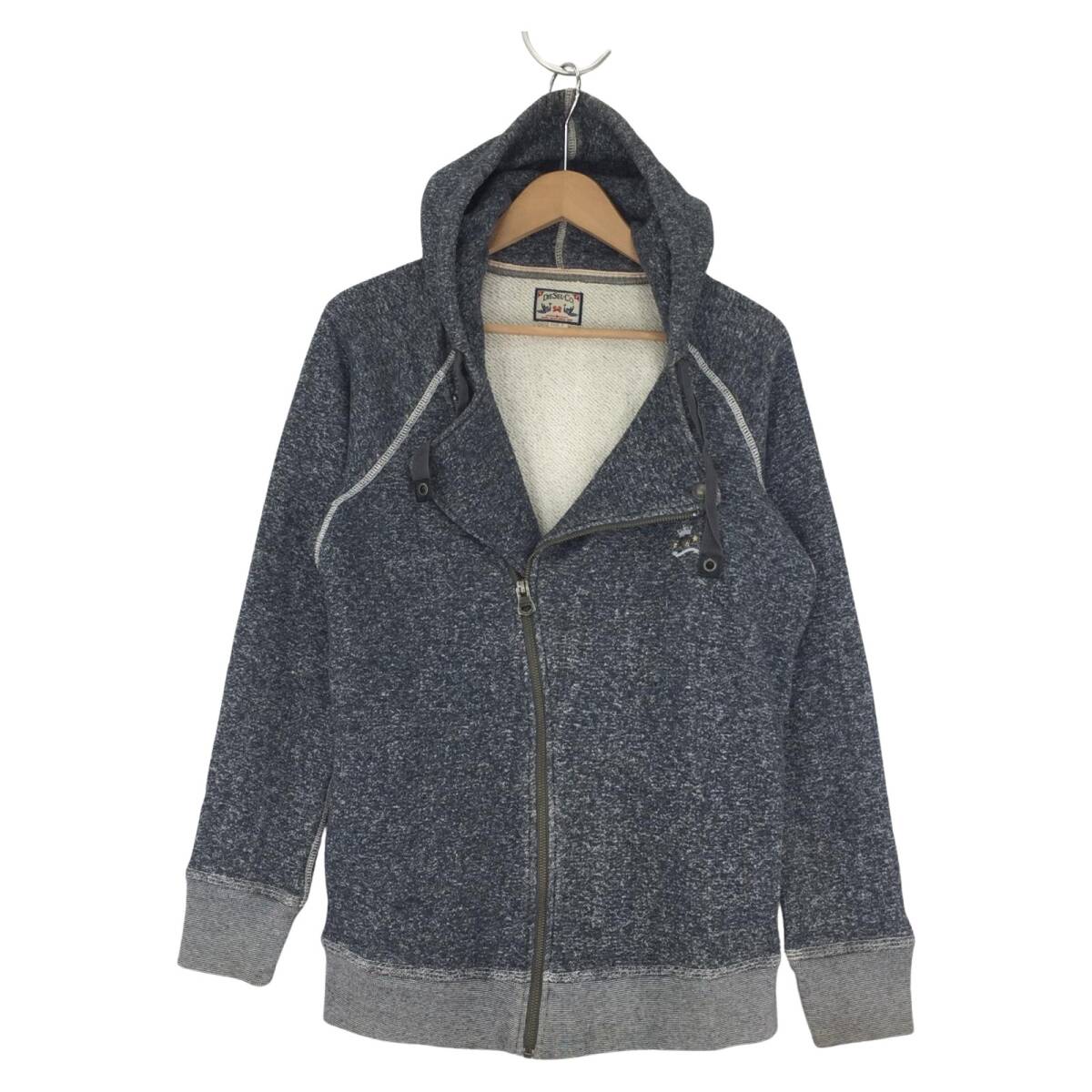 DIESEL ディーゼル ジップアップ パーカー sizeS/グレー系拍卖