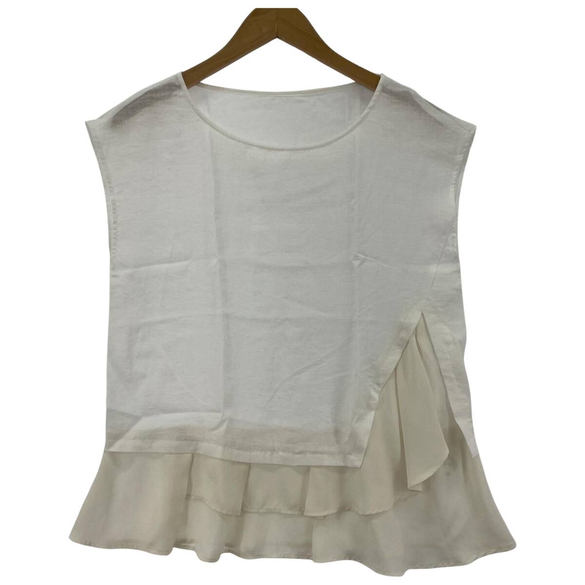 Liala×PG リアラ バイ ピージー ドッキング シアー カットソー sizeM/ホワイト系 ゆうパケットOK拍卖