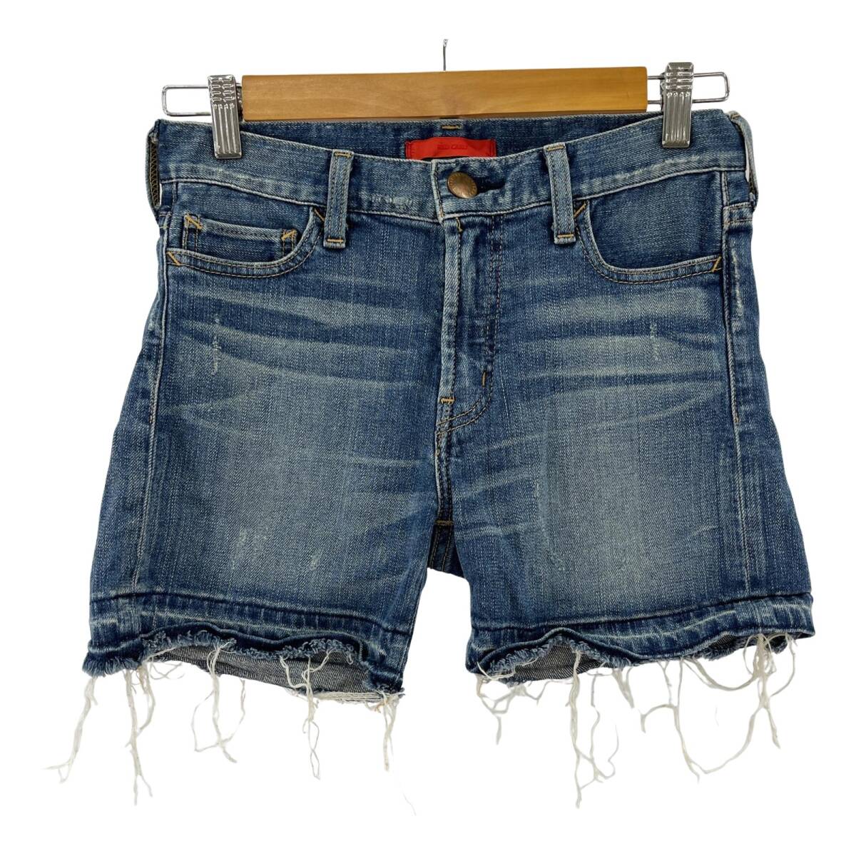 RED CARD レッドカード デニムショート パンツ size24/ブルー系拍卖