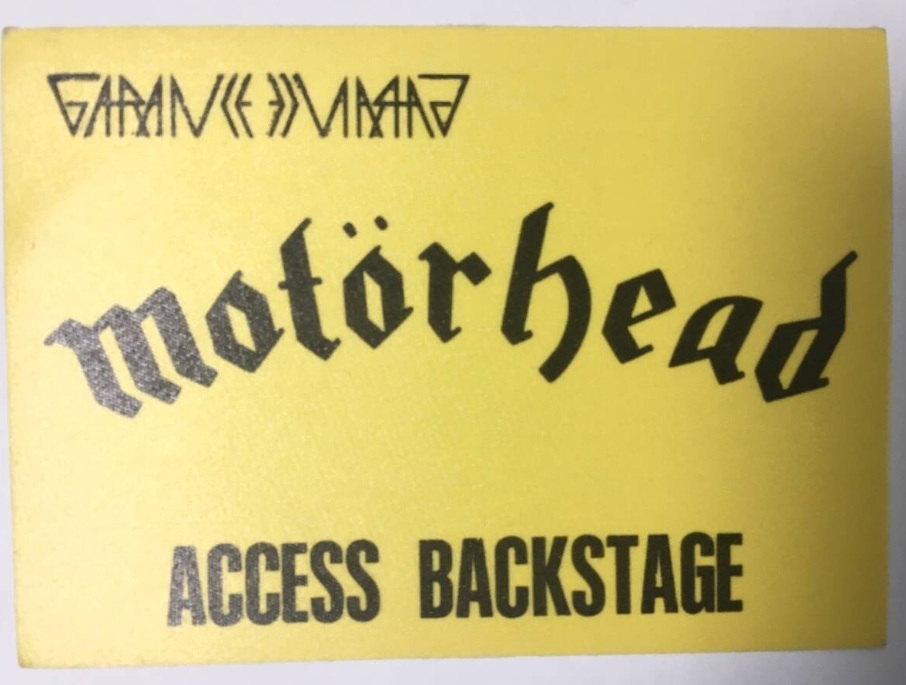 MOTORHEAD BACKSTAGE PASS 年代 国不明拍卖