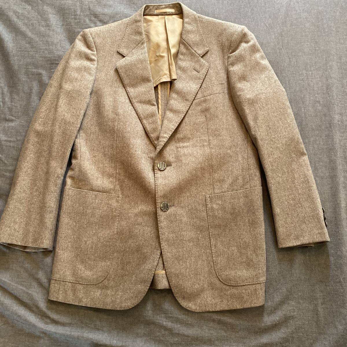 ランバン テーラードジャケット ベージュ 48 冬物拍卖