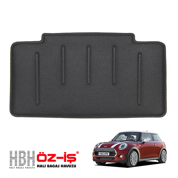 HBH 正規品 3D ラグジュアリー ラゲッジマット ミニ 3ドア F56 車種別設計 防汚 難燃 滑り止め加工 立体カーゴトレイ マジックテープ付拍卖