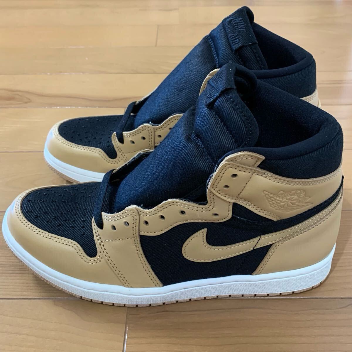 NIKE AIR JORDAN1 RETRO HIGH OG ナイキ エアジョーダン1 レトロ ハイ スニーカー バケッタタン US8.5 26.5cm 国内正規品 新品未使用 AJ1拍卖