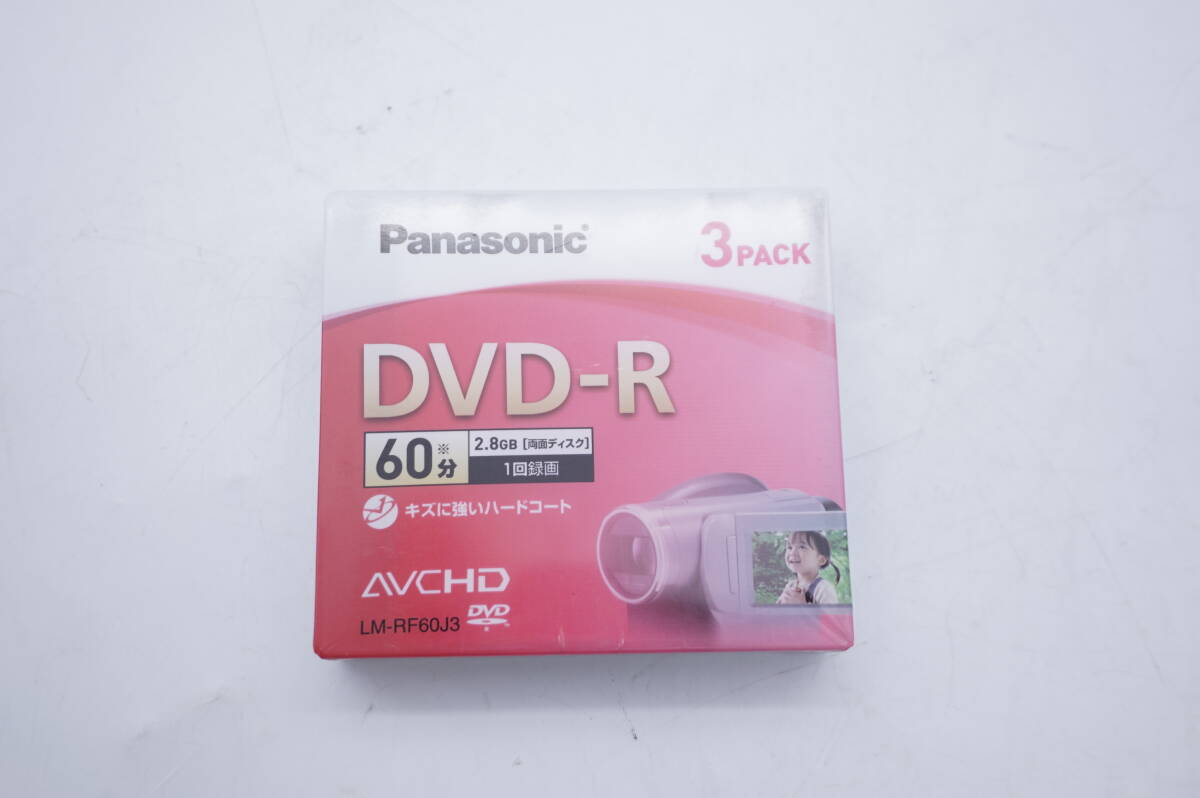 未開封 ビデオカメラ用 Panasonic DVD-R 両面60分 3枚 LM-RF60J3 2.8GB DVD-Rディスク拍卖