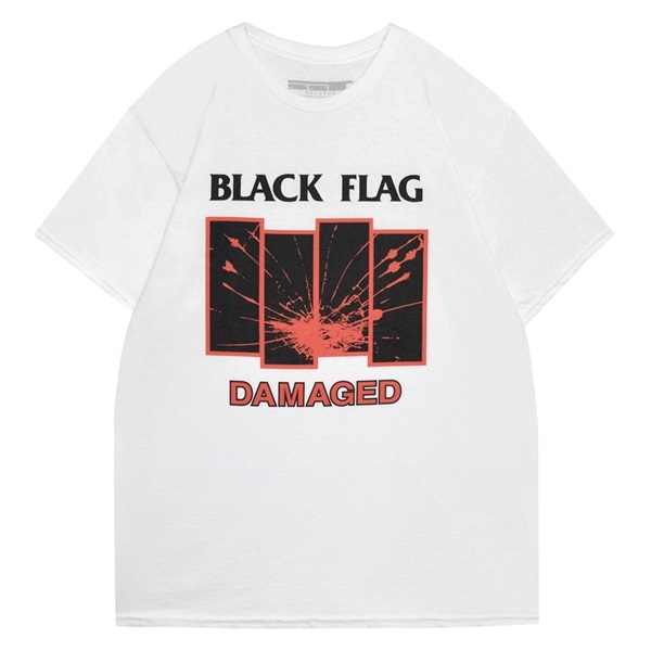 BLACK FLAG ブラックフラッグ Damaged Tシャツ WHITE Lサイズ オフィシャル拍卖