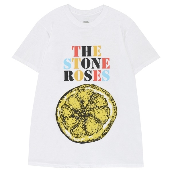 THE STONE ROSES ストーンローゼズ Logo Lemon Multicolor Tシャツ Sサイズ オフィシャル拍卖
