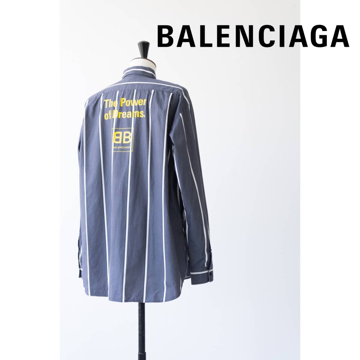 2017AW BALENCIAGA バレンシアガ BB コットン シャツ size 39 0524541拍卖