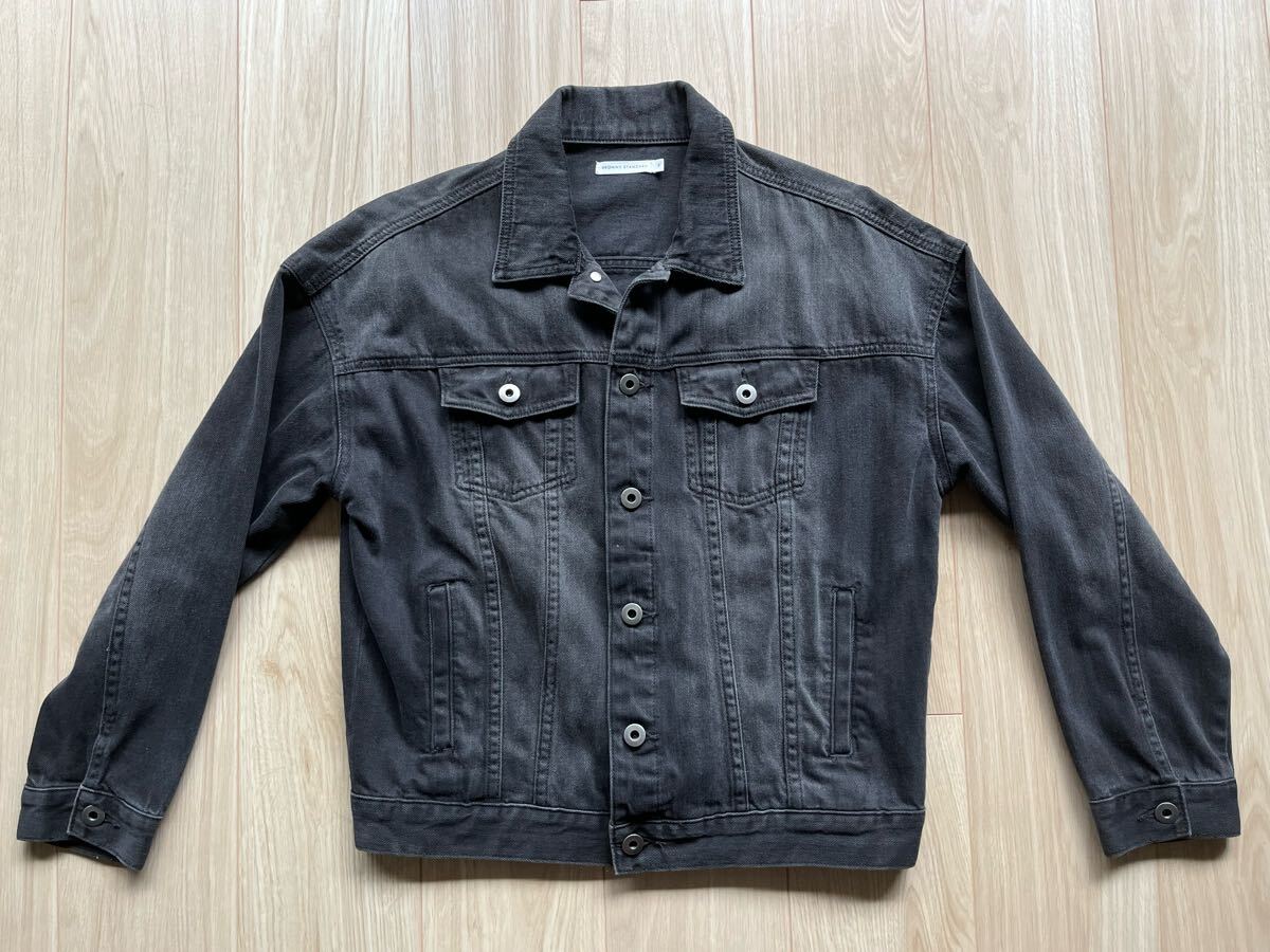デニムジャケット BROWNY STANDARD ブラックデニム フリーサイズ拍卖