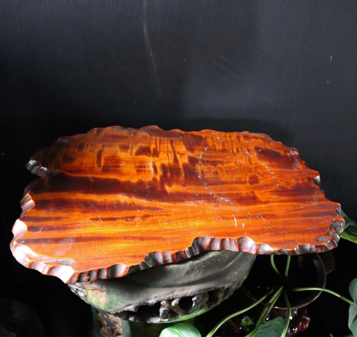 天然木 花台 敷台 盆栽台 香炉台 一枚板 飾り台 敷板 ビンテージ拍卖