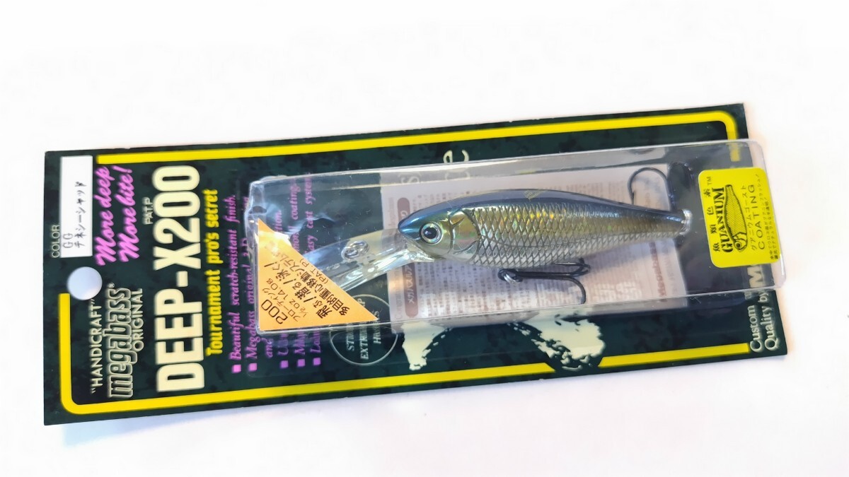 メガバス ディープX200② GGテネシーシャッド 1997【未開封】1/2oz Megabass拍卖