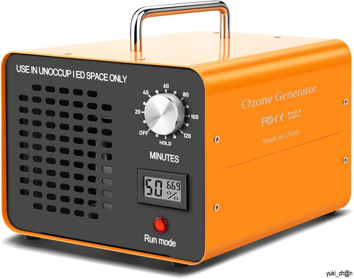 オゾン発生器 PSE認証済 工業用オゾン発生器 10000mg O3脱臭機 家庭・車・ホテル用 オレンジ色 日本語説明書付き拍卖
