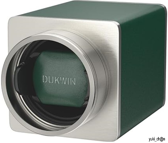 ワインディングマシーン 1本巻き グリーン 腕時計自動巻き上げ機 ウォッチワインダー 調整可能クッション ヴィーガンレザー 男女兼用拍卖