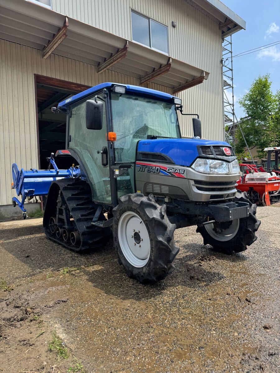 加茂市発 良品! イセキ トラクター AT340C-SPQCY 34馬力 397時間 WAY195L パワクロ 自動耕深 自動水平 バッテリー新品 現状販売拍卖