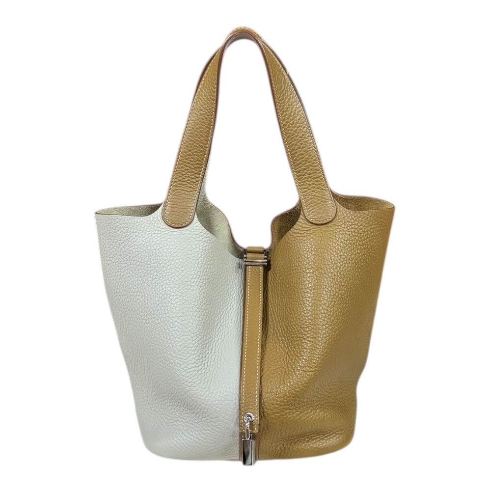 エルメス ピコタンロックMM ハンドバッグ トリヨンクレマンス グレー レディース HERMES 中古拍卖