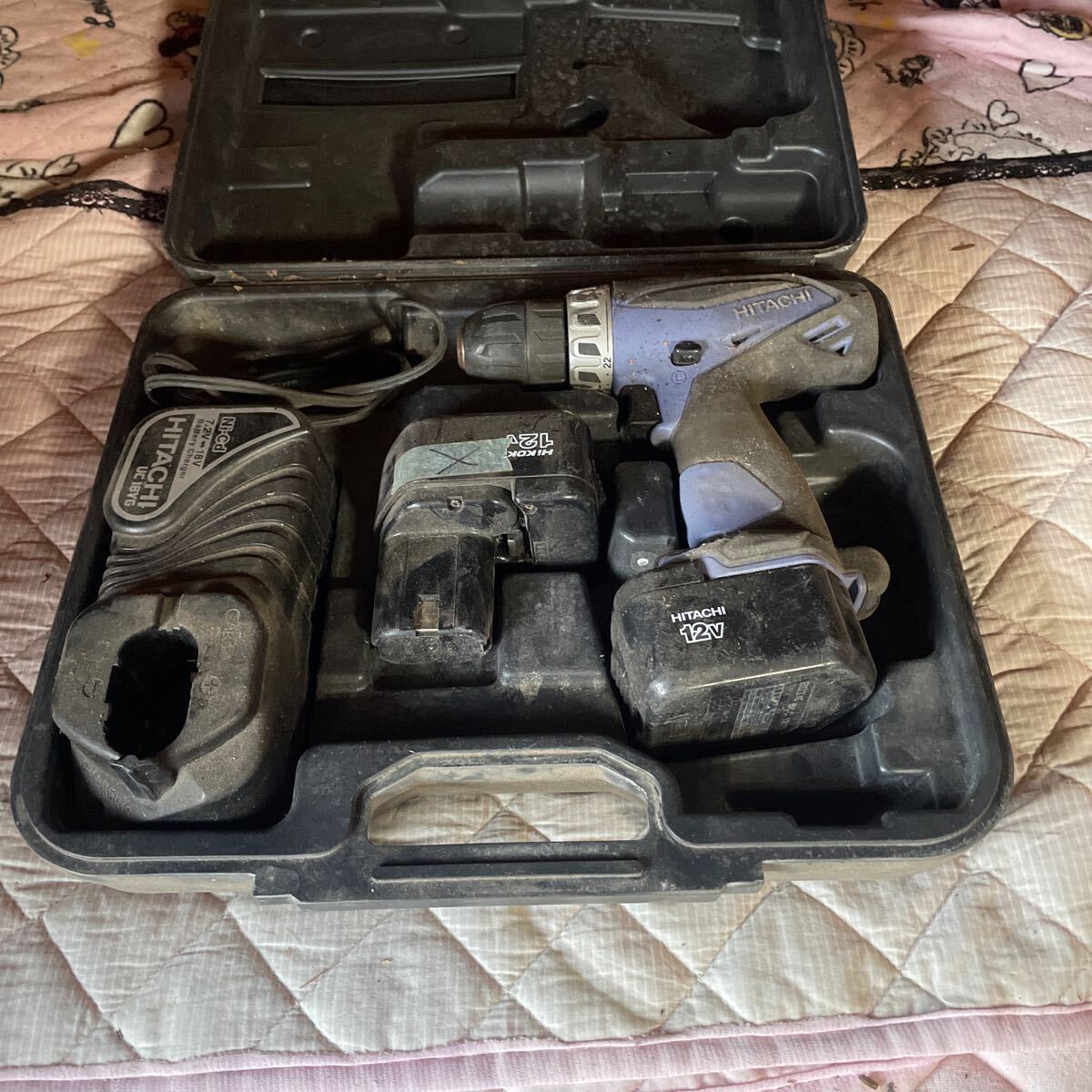 ジャンク 日立工機 コードレスドリルドライバー FDS12DVD ケース付き拍卖