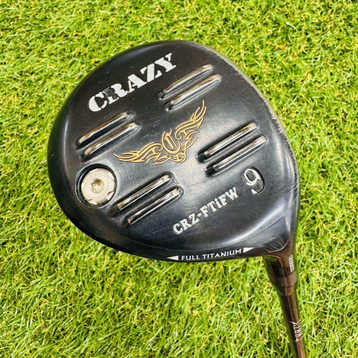 【男性用】CRAZY CRZ-FTiFW 9番ウッド 24.5° クレイジーオリジナルカーボン (SR)右利き拍卖