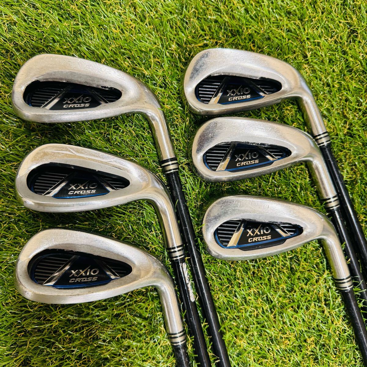 【男性用】ゼクシオ XXIO CROSS アイアンセット 6本 オリジナルカーボン(S)右利き DUNLOP ダンロップ拍卖