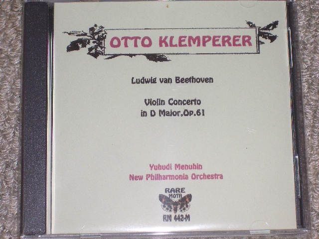 クレンペラー&メニューイン!ベートーヴェン:ヴァイオリン 。拍卖