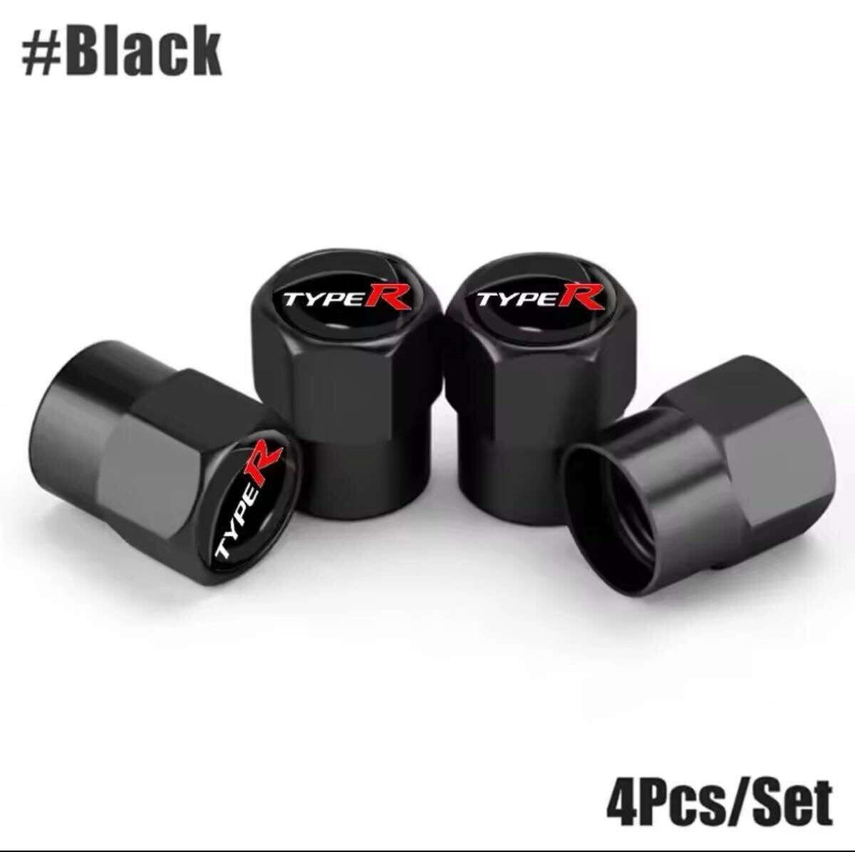 ホンダ タイプR タイヤホイール エアバルブキャップ ブラック拍卖