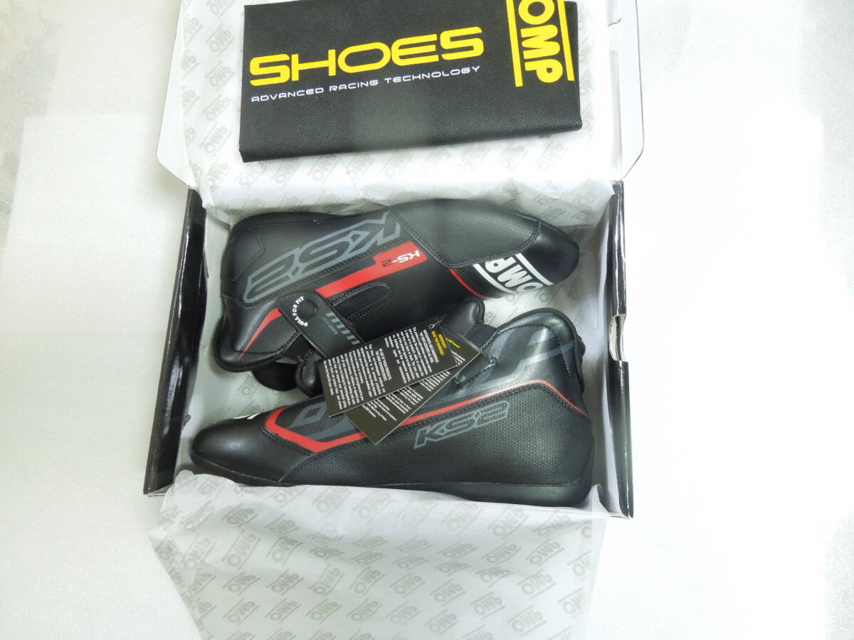 OMP KS-2 カートシューズ(KART SHOES BLACK SZ. 42)IC/82507142新品(約27cm)拍卖