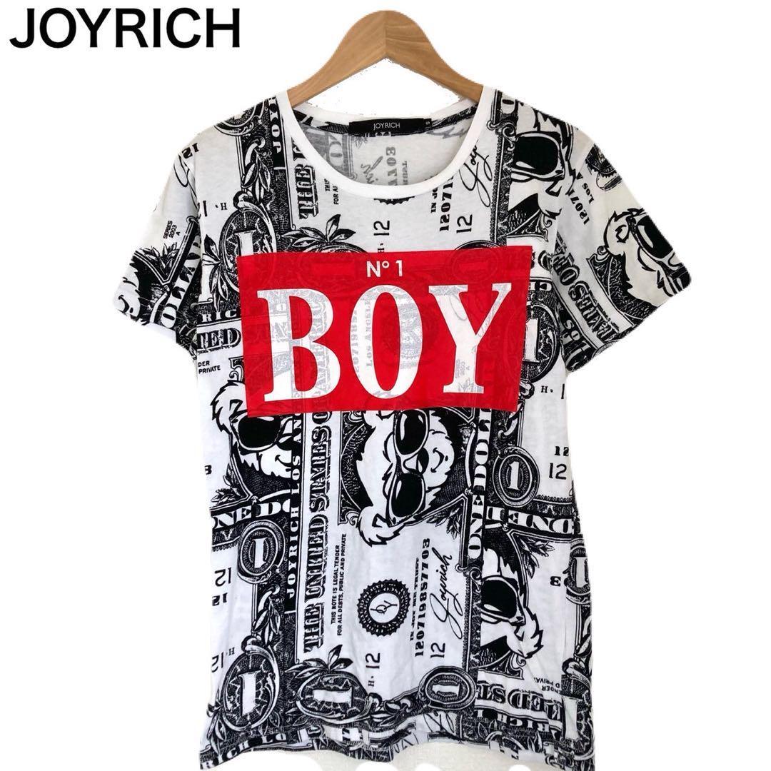 ジョイリッチ プリント ボックスロゴ ストリート系 Tシャツ 半袖 プリント S拍卖