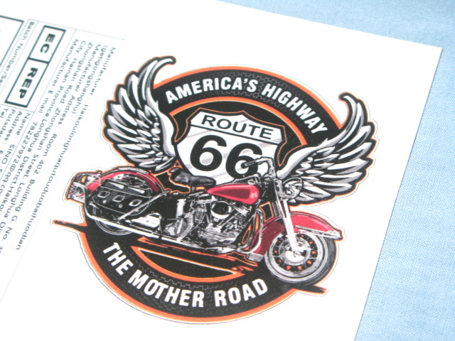 ルート66/ROUTE66 ステッカー/シール スマホ・バイク・スノーボード等に! 2点 ③拍卖