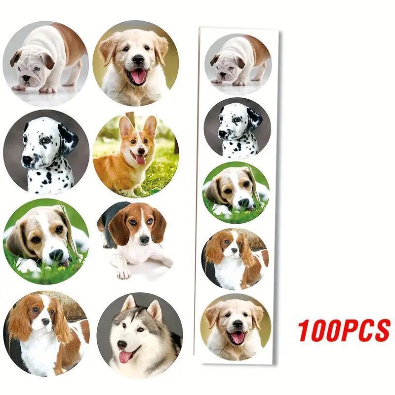 犬ステッカー 100枚 可愛い犬のステッカー スマホ・スーツケース等に! B拍卖