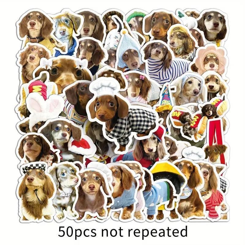 ★犬ステッカー 50枚 ダックスフント/ダックスフンドのグラフィティステッカー ★スマホ・楽器・文具・水筒等に! F拍卖