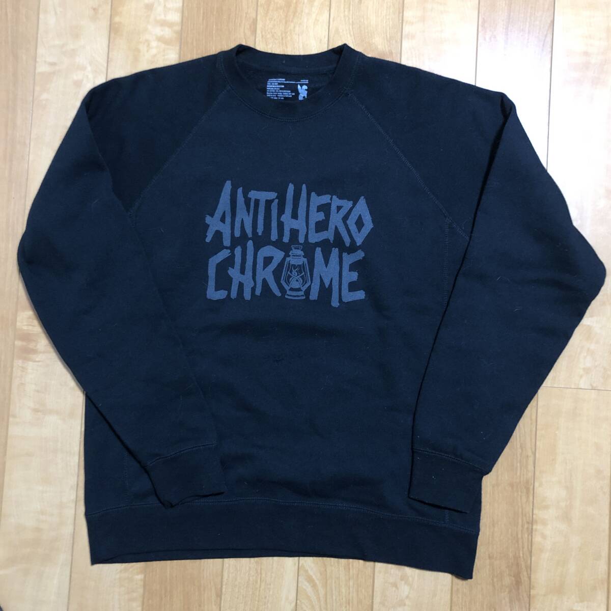 CHROME クローム x ANTIHERO ■コラボ・クルーネックスウェット■Mサイズ・美品 BLUE LUG cinelli MASHSF ピスト Splitfire krooked拍卖