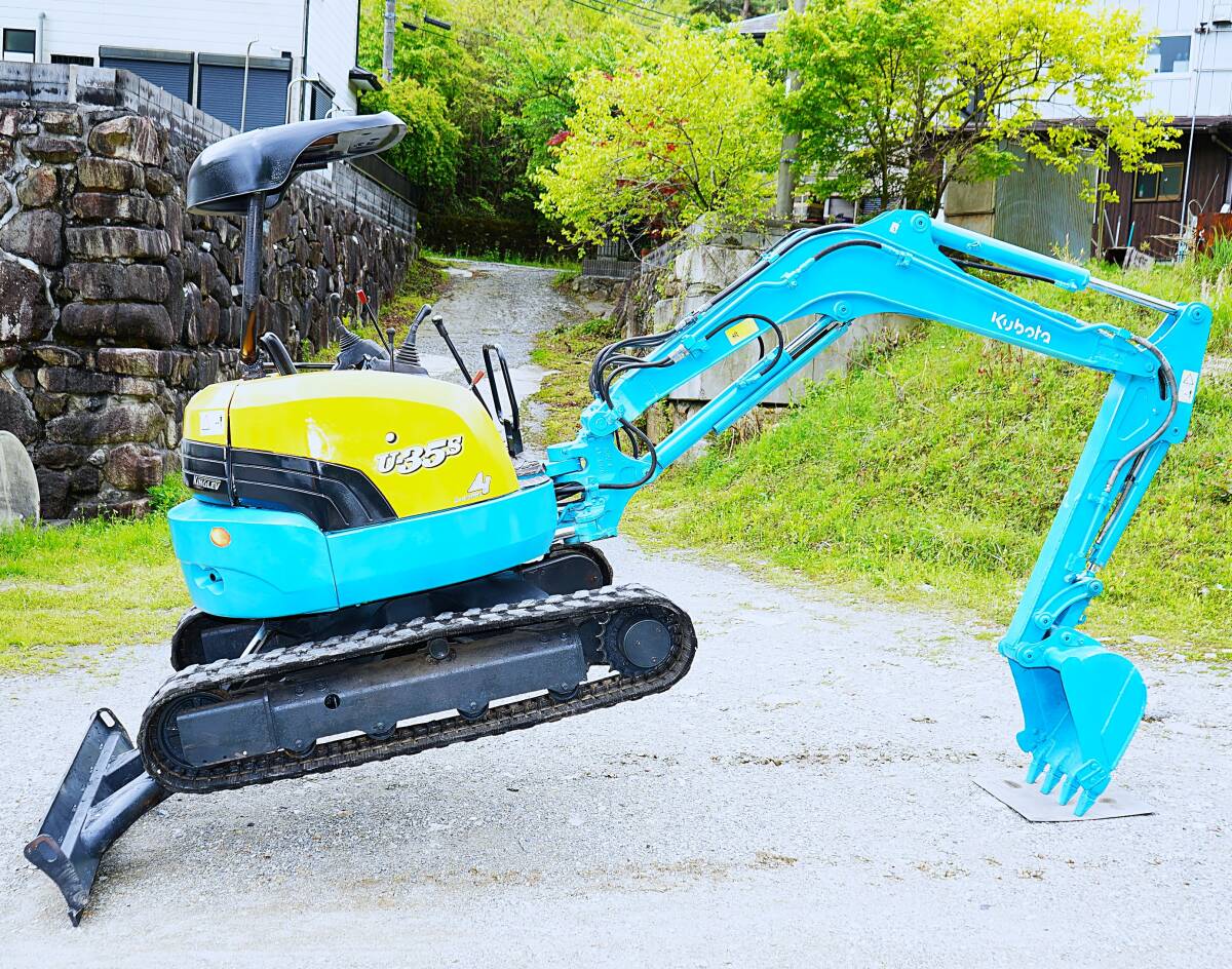 クボタ U-35-3S 油圧ショベル!配管 倍速 ゴムキャタ 2WAYマルチ!ユンボ kubota 久保田 ゴムクローラー U35-3S U35拍卖
