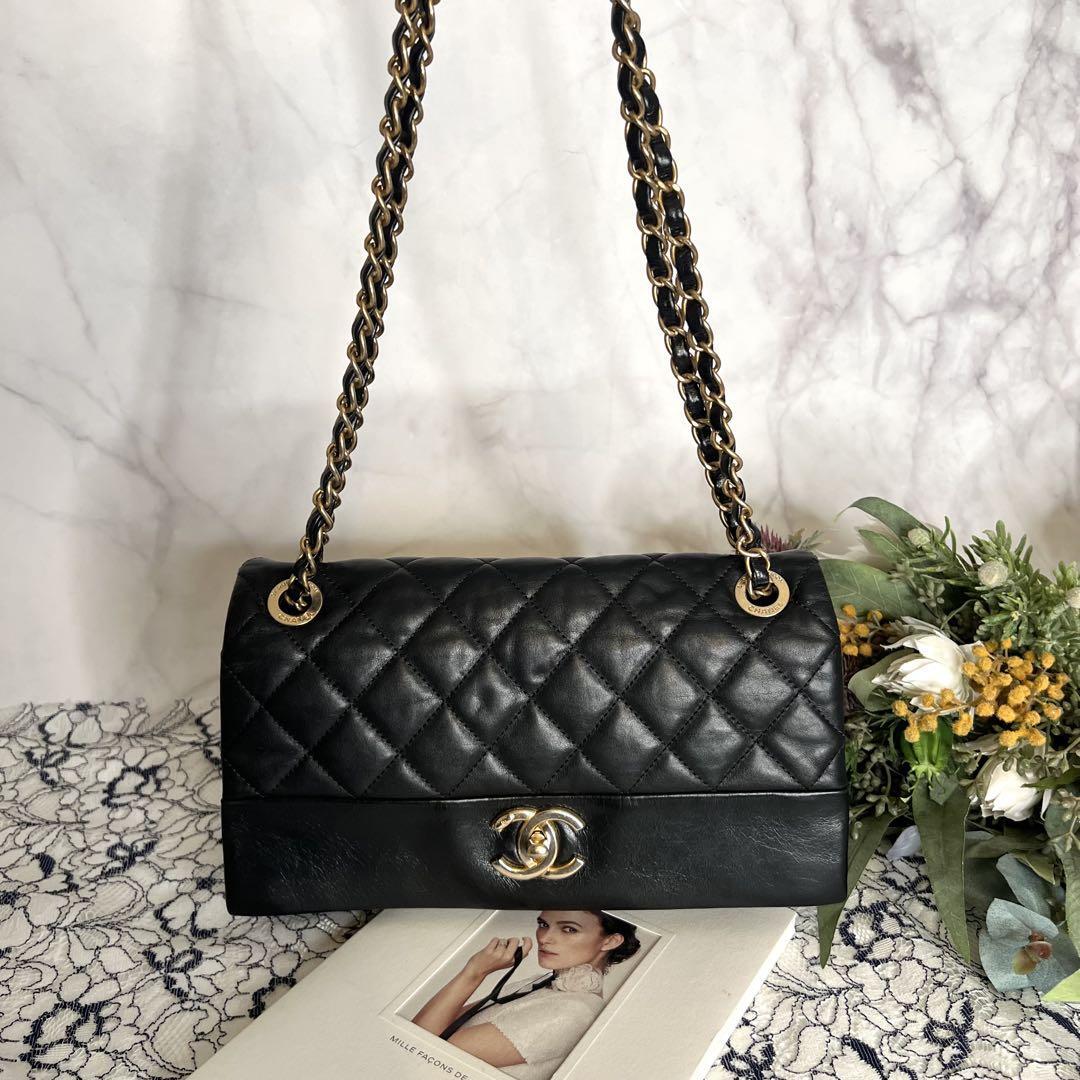 CHANEL シャネル【美品】 チェーンショルダーバッグ マトラッセ拍卖