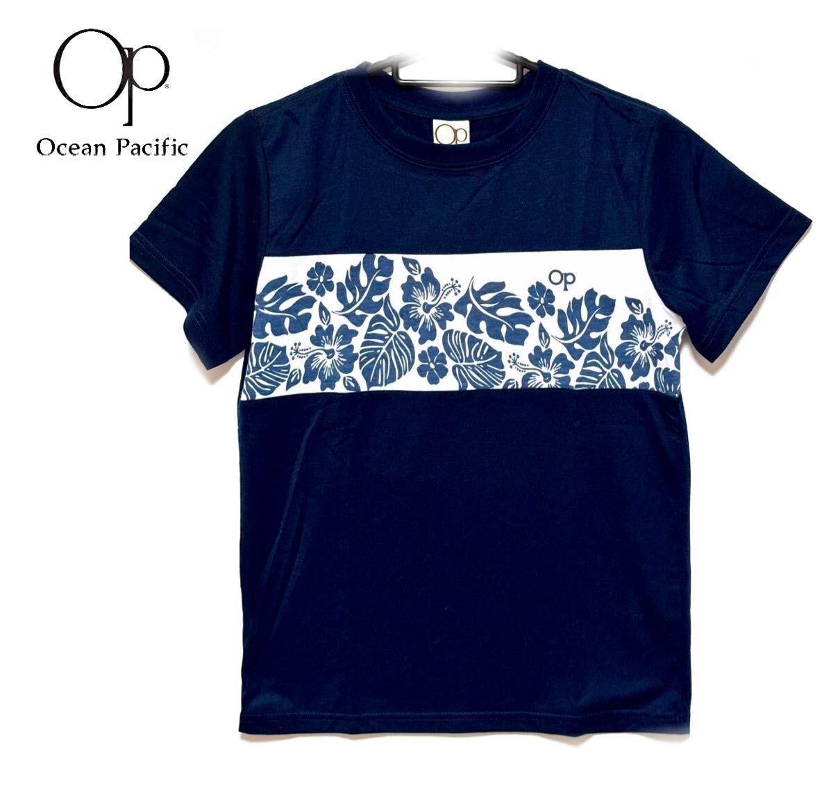 【新品】オーシャンパシフィック/op・キッズ ガールズ・ 半袖 Tシャツ・サイズ140・ネイビー UV 50+・QUICK DRY・定価¥2750-拍卖