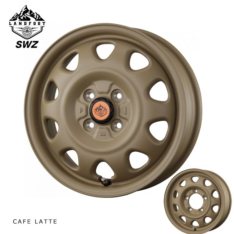 送料無料 トピー TOPY LANDFOOT SWZ 4.5J-14 +45 4H-100 (14インチ) 4H100 4.5J+45【1本単品 新品】拍卖